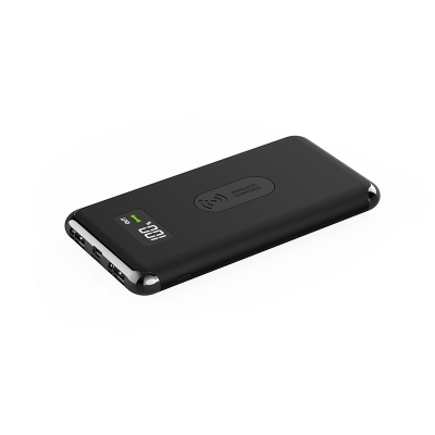 Promotional LCD Portable Wireless Power Bank 
